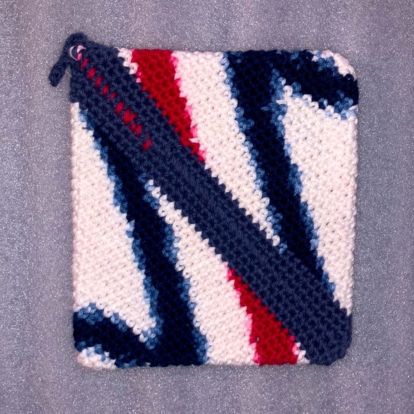 Americana Crocheted Cotton Potholders - Picture 2 of 6